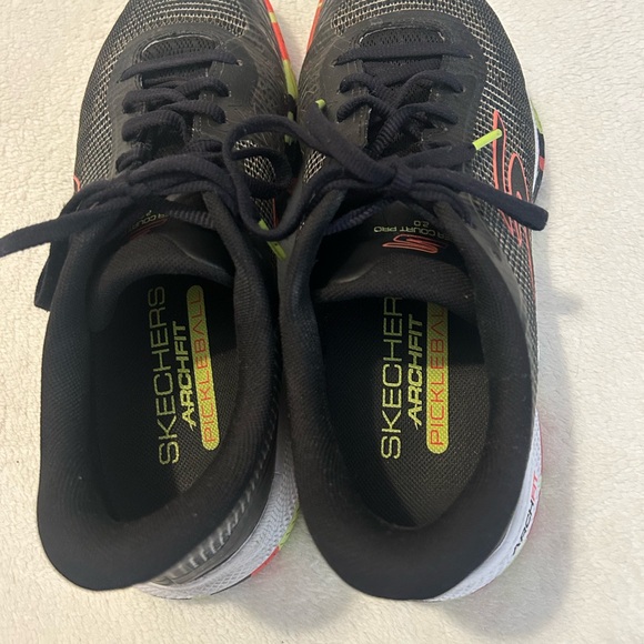 Skechers Black and Lime Pickleball Shoes - Picture 3 of 5